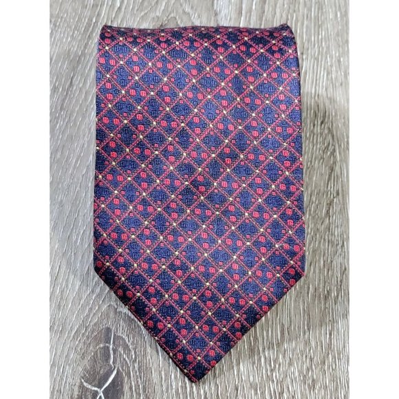 Versace Accessories Gianni Versace V2 Silk Necktie Mens Made In